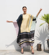 Saffron Sunset Kaftan Dress